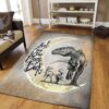 Dinosaur I Love You To The Moon And Back Rug Sport Decor Gift Floor Decor Living Room Carpet Rug Area Rug - f84e2de563eb