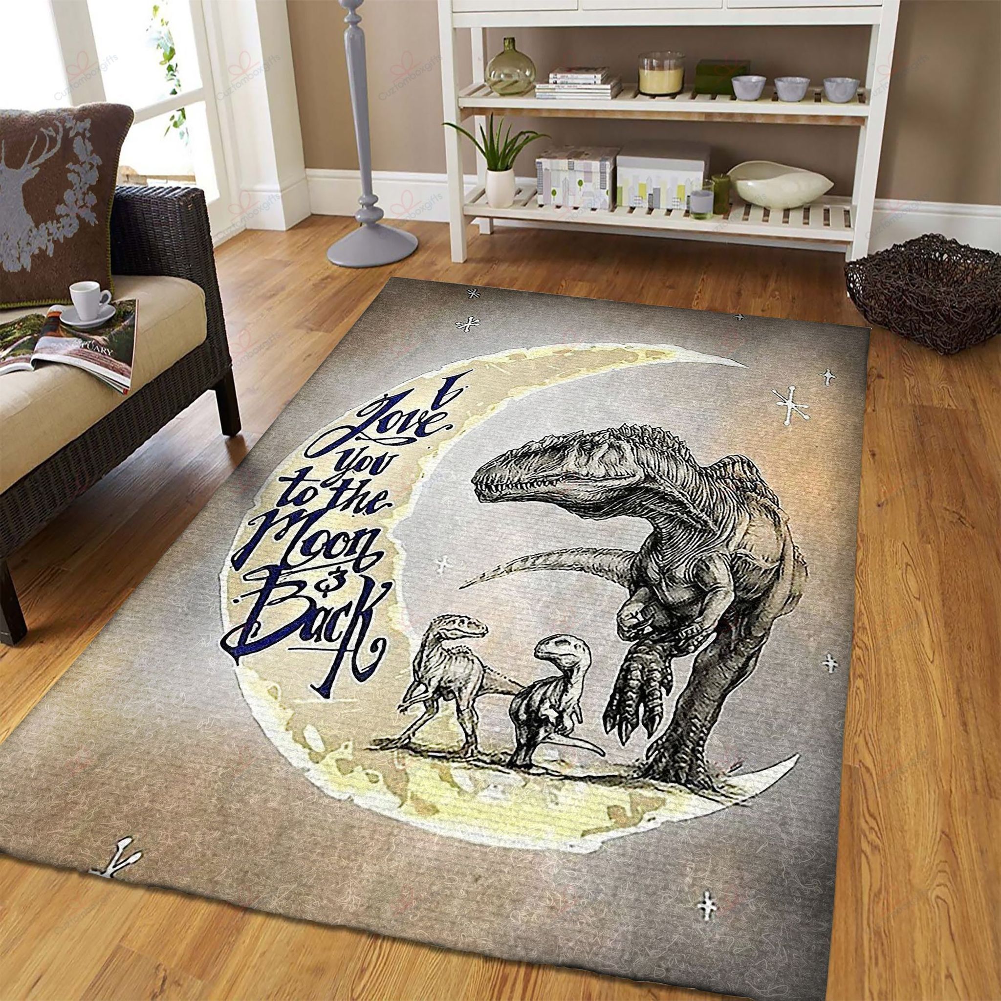 Dinosaur I Love You To The Moon And Back Rug Sport Decor Gift Floor Decor Living Room Carpet Rug Area Rug - f84e2de563eb Dinosaur I Love You To The Moon And Back Rug Sport Decor Gift Floor Decor Living Room Carpet Rug Area Rug - f84e2de563eb