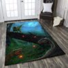 Dinosaur In Night Rug Sport Decor Gift Floor Decor Living Room Carpet Rug Area Rug - 85793d1de33b