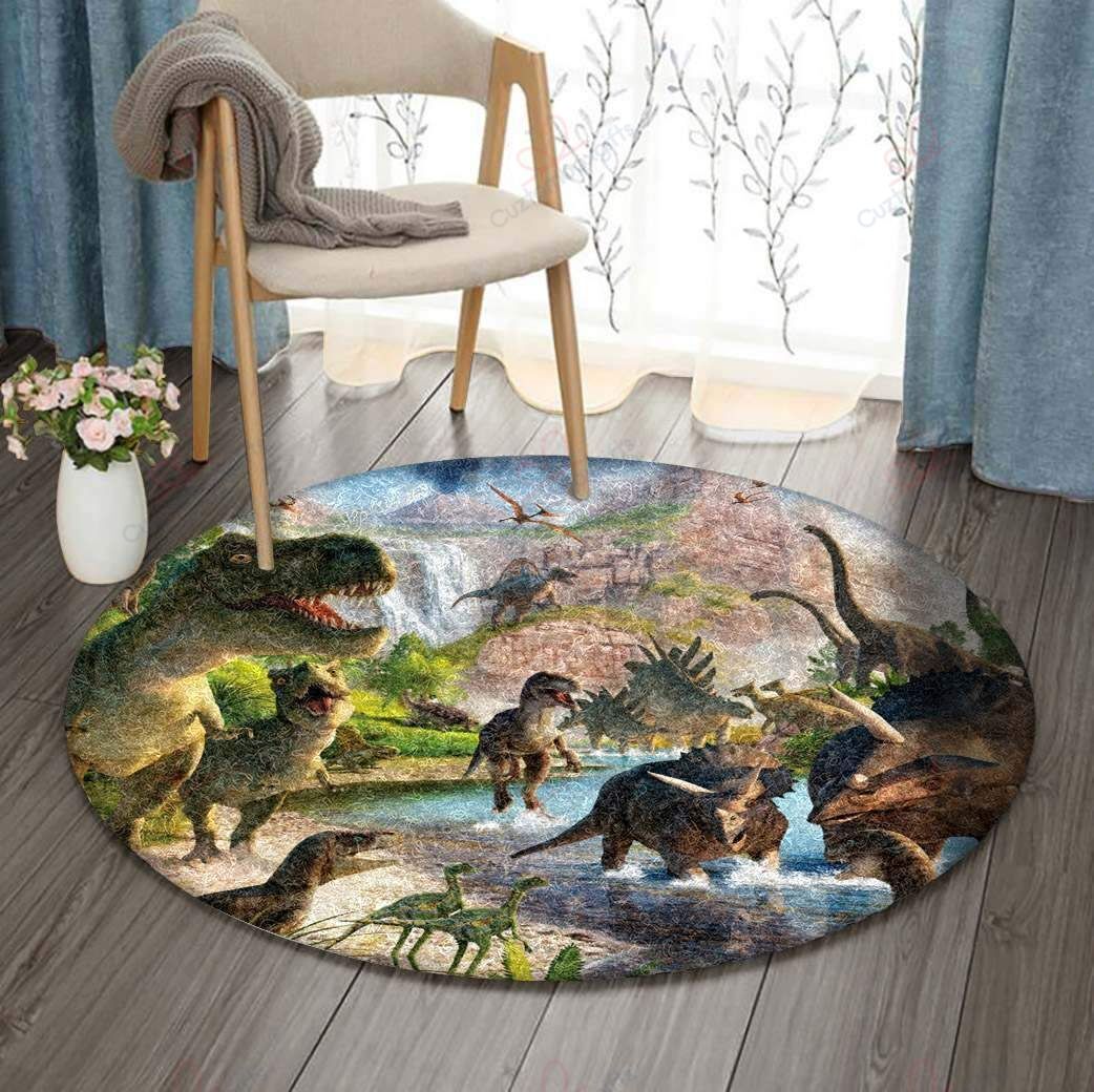 Dinosaur World 1 Round Carpet Floor Rug Living Room Bedroom Decor Round Area Rug Carpet Dinosaur World 1 Round Carpet Floor Rug Living Room Bedroom Decor Round Area Rug Carpet