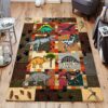 Dinosaur World Rug Sport Decor Gift Floor Decor Living Room Carpet Rug Area Rug - 60c86cc03a06