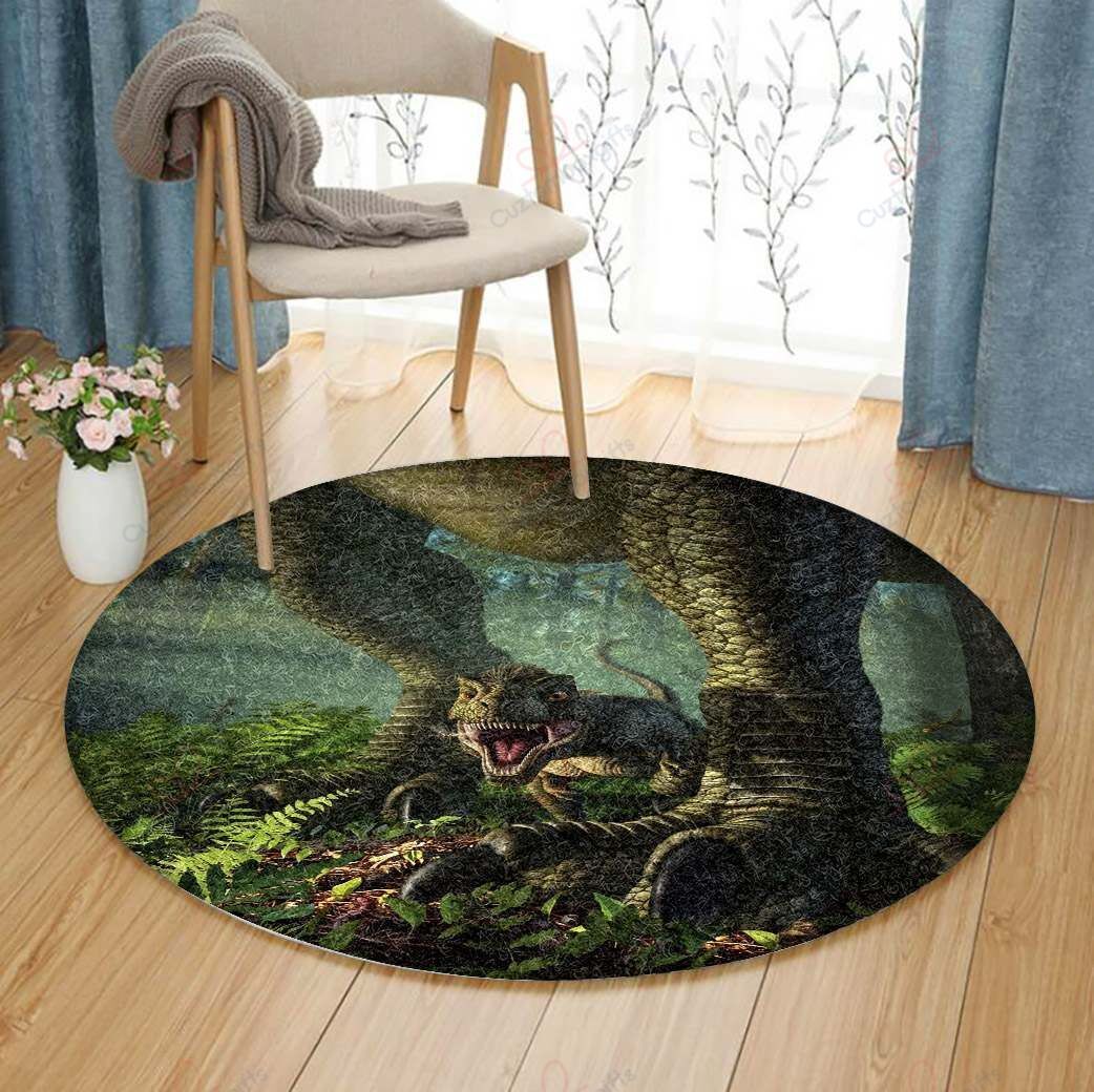 Dinosaurs Round Carpet Floor Rug Living Room Bedroom Decor Round Area Rug Carpet Dinosaurs Round Carpet Floor Rug Living Room Bedroom Decor Round Area Rug Carpet