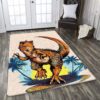 Dinosaurs Sunset Rug Sport Decor Gift Floor Decor Living Room Carpet Rug Area Rug - 1f0ff50afcaf