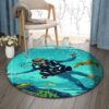 Dive Round Carpet Floor Rug Living Room Bedroom Decor Round Area Rug Carpet