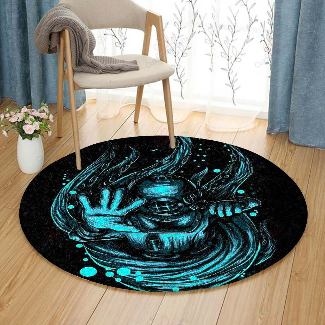 Diving Round Carpet Floor Rug Living Room Bedroom Decor Round Area Rug Carpet Diving Round Carpet Floor Rug Living Room Bedroom Decor Round Area Rug Carpet