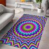Dizzy Circle Moving Optical Illusion Rug Sport Decor Gift Floor Decor Living Room Carpet Rug Area Rug - 8df1f0226c89