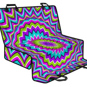 Dizzy Circle Moving Optical Illusion Pet Car Back Seat Cover - 31d55570dbe7