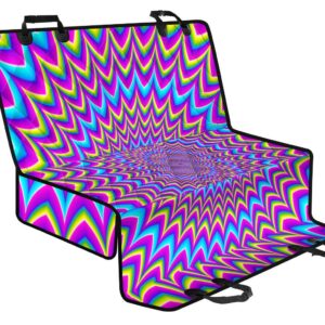 Dizzy Spiral Moving Optical Illusion Pet Car Back Seat Cover - 48a33e143bfb