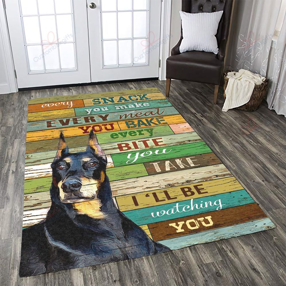 Doberman Ill Be Watching You Rug Sport Decor Gift Floor Decor Living Room Carpet Rug Area Rug - 6a092d2f00fc Doberman Ill Be Watching You Rug Sport Decor Gift Floor Decor Living Room Carpet Rug Area Rug - 6a092d2f00fc