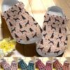 Doberman Pinscher Crocs Clog Classic Clog Whitesole Doberman Pinscher And Coffee Shoes