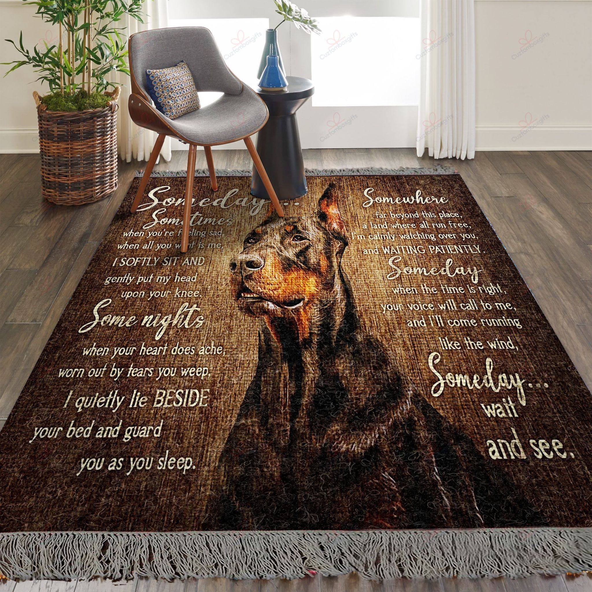Doberman Someday Rug Sport Decor Gift Floor Decor Living Room Carpet Rug Area Rug - ecccf39af8d9 Doberman Someday Rug Sport Decor Gift Floor Decor Living Room Carpet Rug Area Rug - ecccf39af8d9