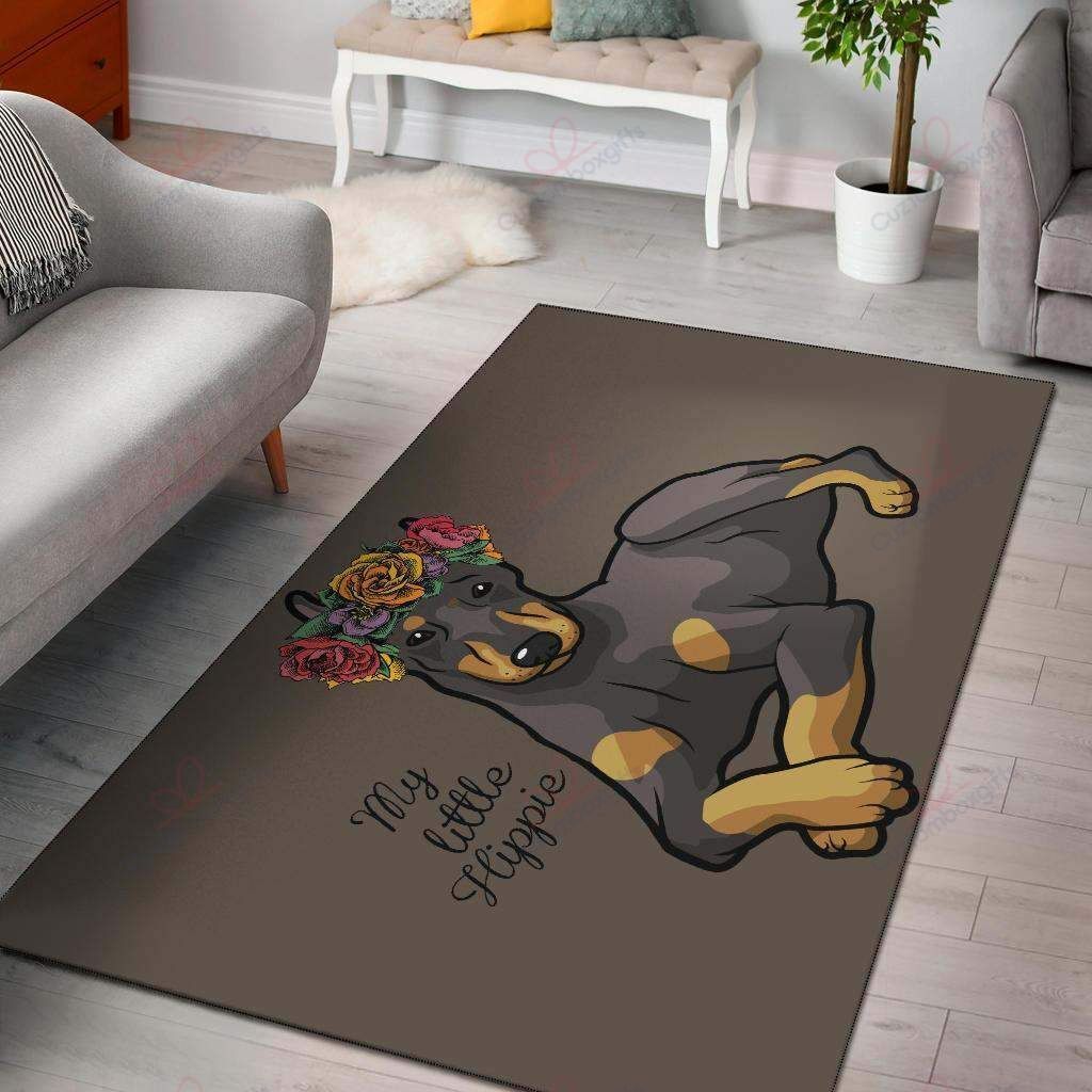Dobermann Floral Rug Sport Decor Gift Floor Decor Living Room Carpet Rug Area Rug - b11994862fa2 Dobermann Floral Rug Sport Decor Gift Floor Decor Living Room Carpet Rug Area Rug - b11994862fa2