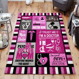 Doctor Mom Rug Sport Decor Gift Floor Decor Living Room Carpet Rug Area Rug - 24a349dee612