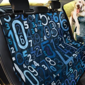 Dodger Blue And Black Number Car Back Seat Cover Dog Car Seat Covers - 2504b82dd6b8