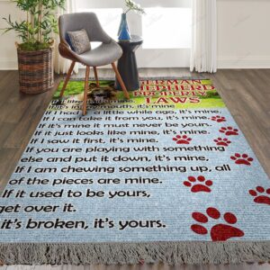 Dog 4 Rug Sport Decor Gift Floor Decor Living Room Carpet Rug Area Rug - 64d2220b02ee