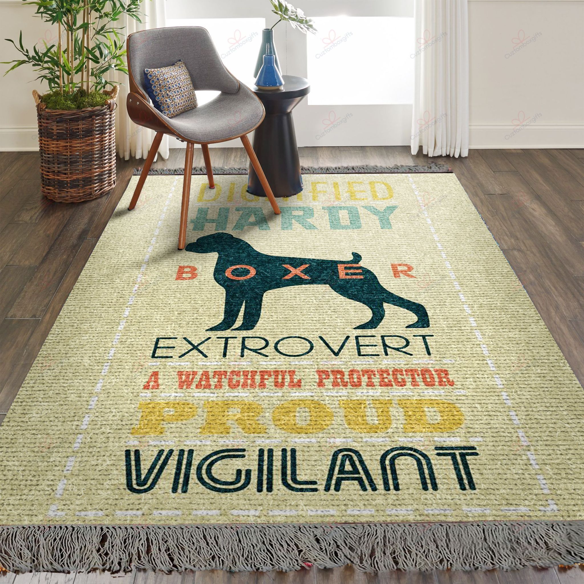 Dog And Boxer Rug Sport Decor Gift Floor Decor Living Room Carpet Rug Area Rug - ed56488c673b Dog And Boxer Rug Sport Decor Gift Floor Decor Living Room Carpet Rug Area Rug - ed56488c673b