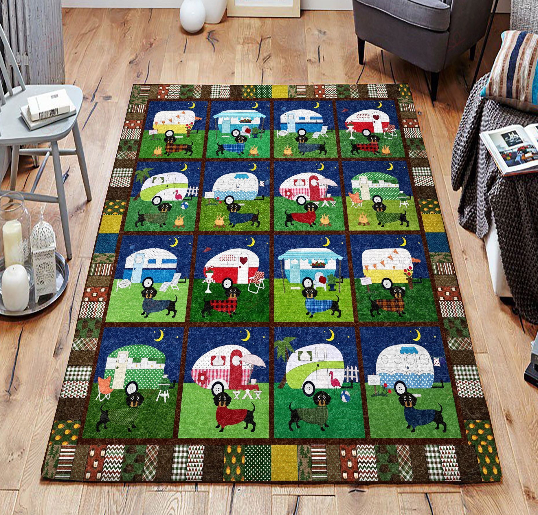 Dog And Camping Rug Sport Decor Gift Floor Decor Living Room Carpet Rug Area Rug - ebd49d8947f7 Dog And Camping Rug Sport Decor Gift Floor Decor Living Room Carpet Rug Area Rug - ebd49d8947f7