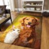 Dog And Cat Beutiful Rug Sport Decor Gift Floor Decor Living Room Carpet Rug Area Rug - c54d78a30584