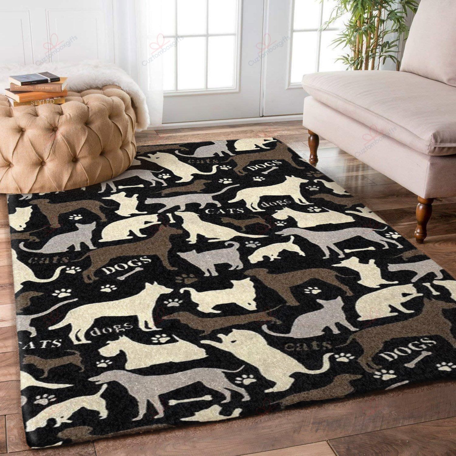 Dog And Cat Pattern Rug Sport Decor Gift Floor Decor Living Room Carpet Rug Area Rug - 2370630e5e5e Dog And Cat Pattern Rug Sport Decor Gift Floor Decor Living Room Carpet Rug Area Rug - 2370630e5e5e