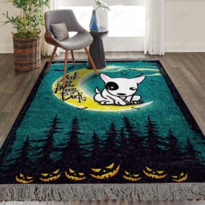 Dog And Moon 3 Rug Sport Decor Gift Floor Decor Living Room Carpet Rug Area Rug - 83e77167b665