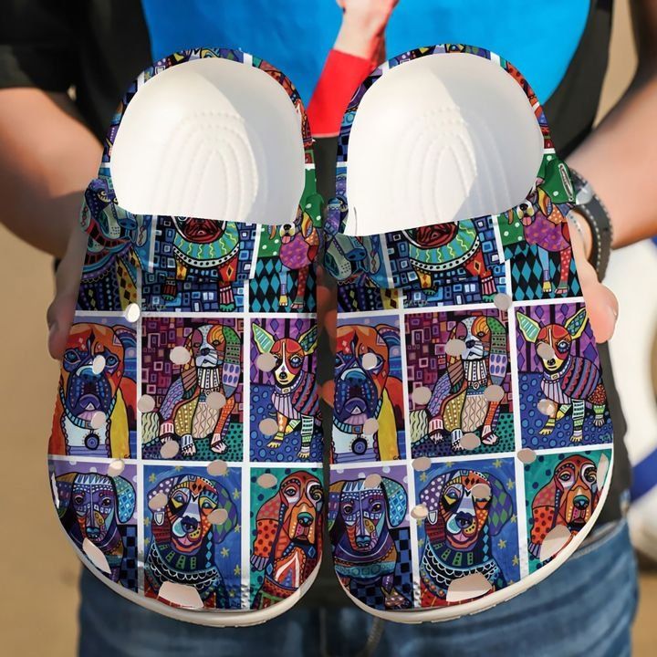 Dog Ceramic Pattern Sku 860 Crocs Crocband Clog Comfortable For Mens Womens Classic Clog Water Shoes Dog Ceramic Pattern Sku 860 Crocs Crocband Clog Comfortable For Mens Womens Classic Clog Water Shoes