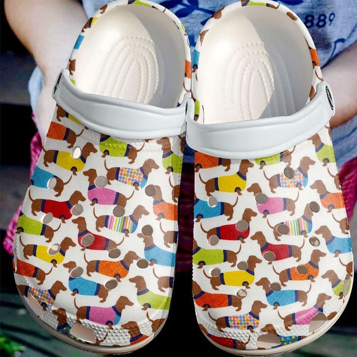 Dog Colorful Dachshund Sku 839 Crocs Crocband Clog Comfortable For Mens Womens Classic Clog Water Shoes Dog Colorful Dachshund Sku 839 Crocs Crocband Clog Comfortable For Mens Womens Classic Clog Water Shoes