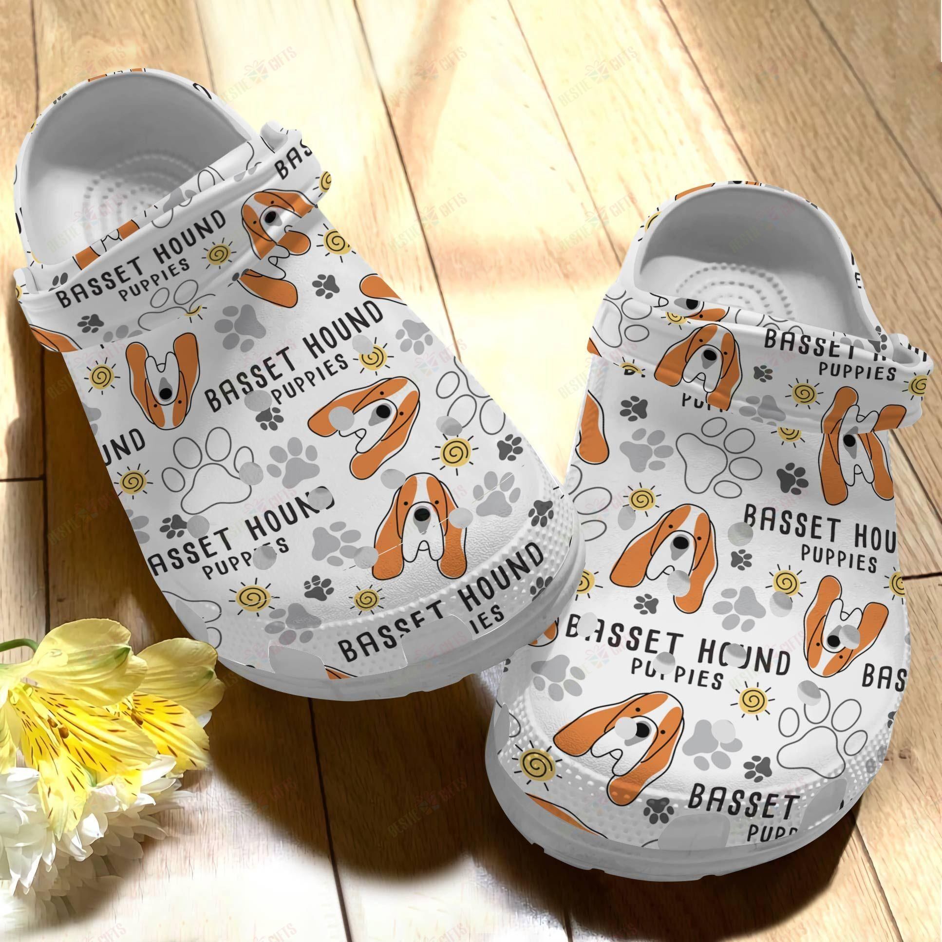 Dog Crocs Clog Classic Clog Basset Hound V1 Shoes Dog Crocs Clog Classic Clog Basset Hound V1 Shoes