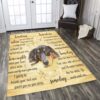 Dog Dachshund Someday I Wait And See Rug Sport Decor Gift Floor Decor Living Room Carpet Rug Area Rug - 396202a8c313