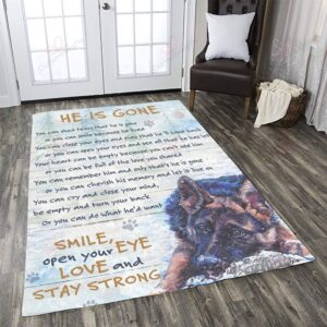 Dog German Shepherd He Is Gone Rug Sport Decor Gift Floor Decor Living Room Carpet Rug Area Rug - 1aef269bccfd