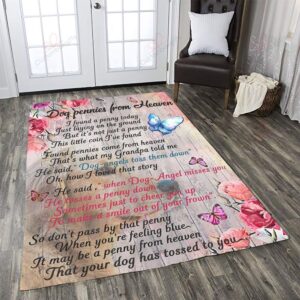 Dog Golden Retriever Dog Pennies From Heaven Rug Sport Decor Gift Floor Decor Living Room Carpet Rug Area Rug - 883f48268ad4