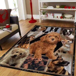 Dog Hexa Vintage Cry Rug Sport Decor Gift Floor Decor Living Room Carpet Rug Area Rug - db2baa45bfe1