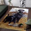 Dog Hunting Rug Sport Decor Gift Floor Decor Living Room Carpet Rug Area Rug - c4f6ef4dbda9