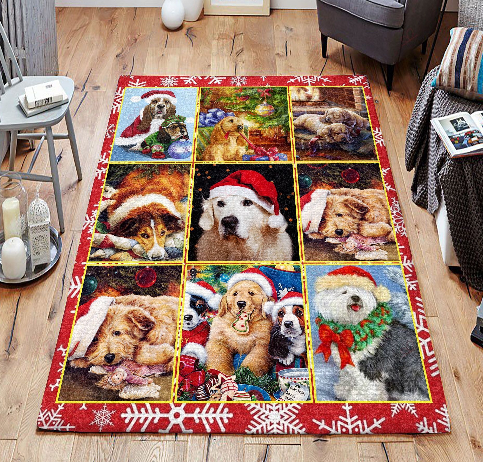 Dog In Christmas 1 Rug Sport Decor Gift Floor Decor Living Room Carpet Rug Area Rug - 92707481da06 Dog In Christmas 1 Rug Sport Decor Gift Floor Decor Living Room Carpet Rug Area Rug - 92707481da06