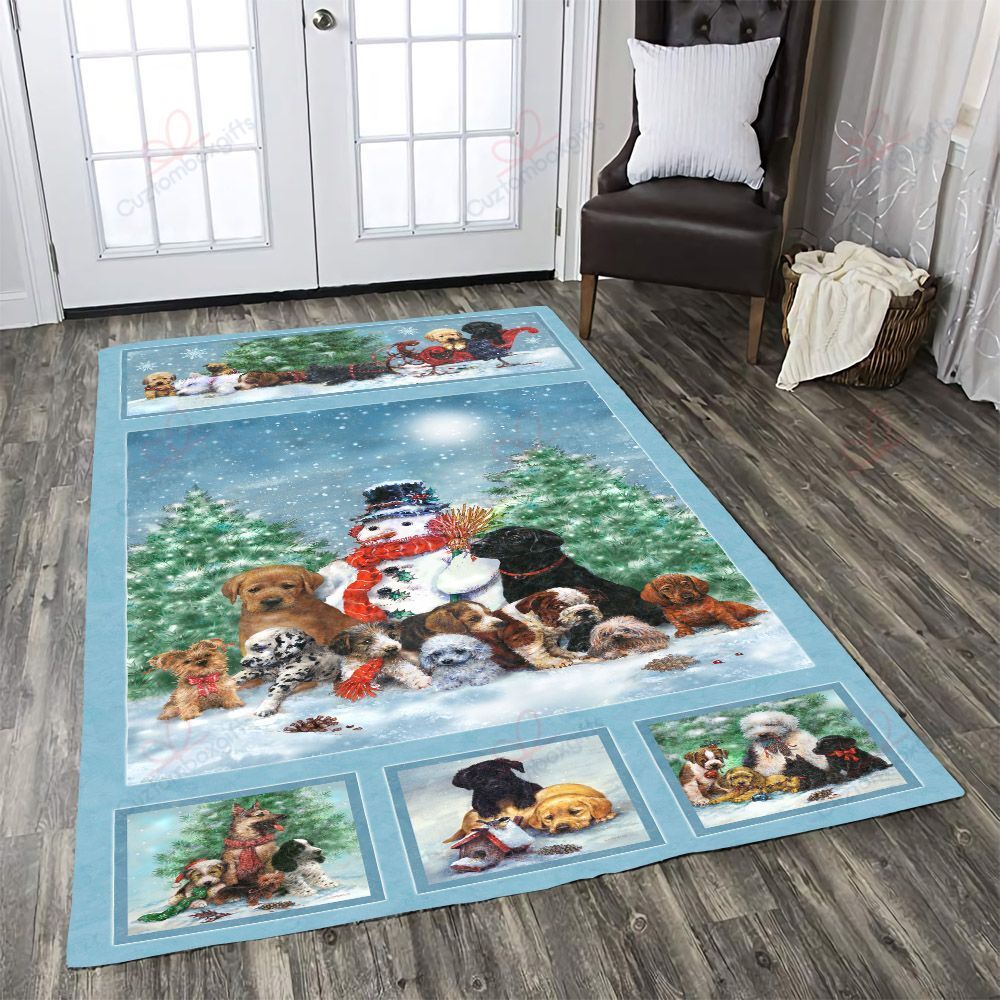 Dog In Christmas Rug Sport Decor Gift Floor Decor Living Room Carpet Rug Area Rug - 1eaeab748948 Dog In Christmas Rug Sport Decor Gift Floor Decor Living Room Carpet Rug Area Rug - 1eaeab748948