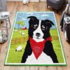 Dog In Farm Rug Sport Decor Gift Floor Decor Living Room Carpet Rug Area Rug - 74fe7e8a1ba4