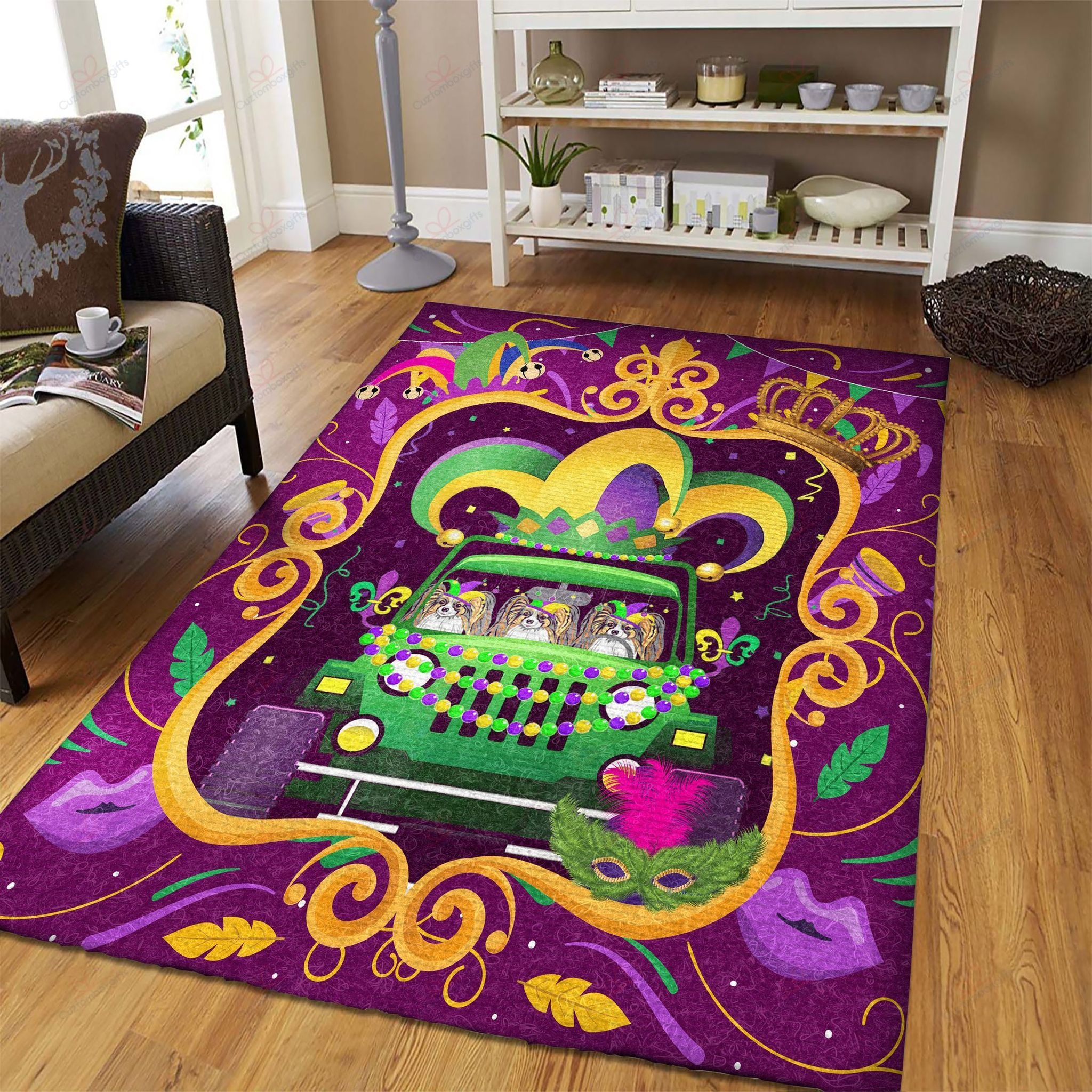 Dog Jeep Mardi Gras Rug Sport Decor Gift Floor Decor Living Room Carpet Rug Area Rug - 1682a584a64b Dog Jeep Mardi Gras Rug Sport Decor Gift Floor Decor Living Room Carpet Rug Area Rug - 1682a584a64b