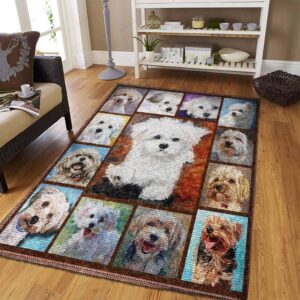 Dog Maltese Rug Sport Decor Gift Floor Decor Living Room Carpet Rug Area Rug - 6259361c6332