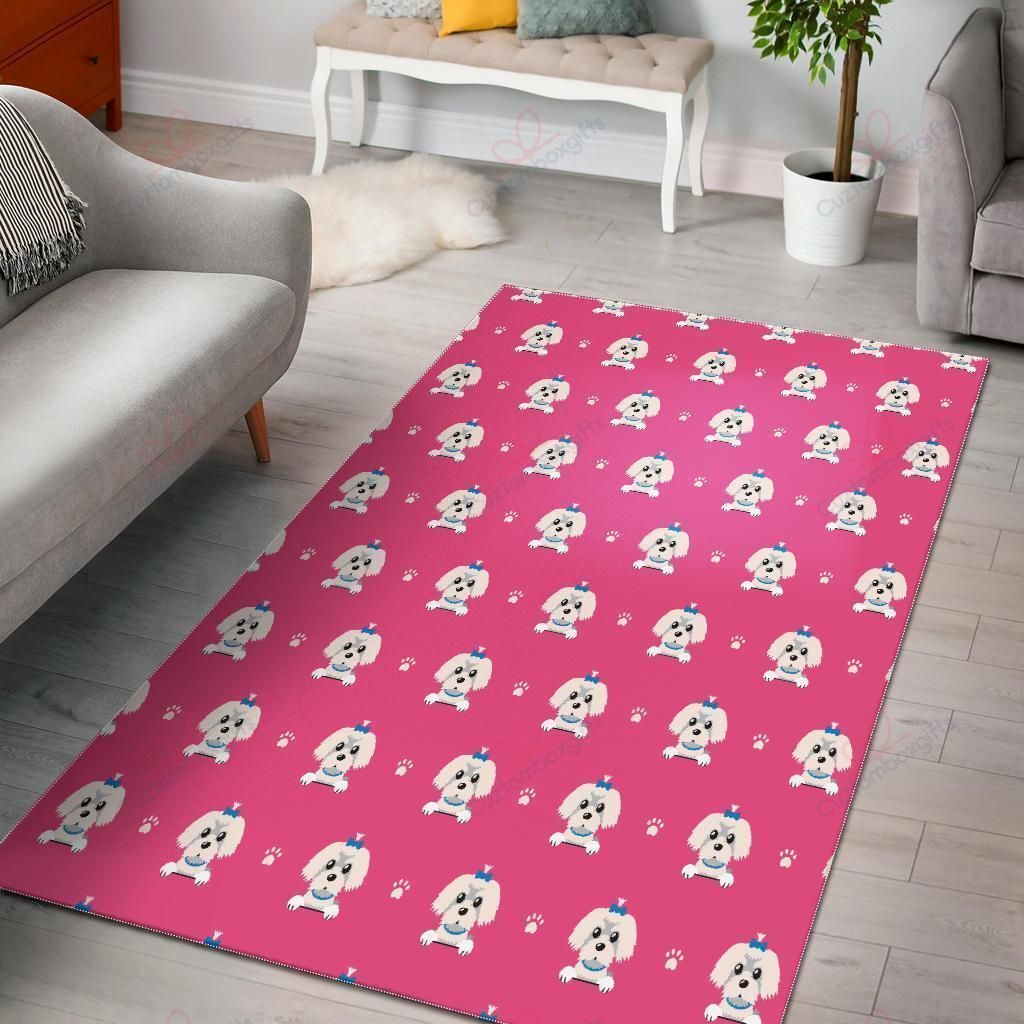 Dog Maltese Puppy Pattern Rug Sport Decor Gift Floor Decor Living Room Carpet Rug Area Rug - 9019da3b339d Dog Maltese Puppy Pattern Rug Sport Decor Gift Floor Decor Living Room Carpet Rug Area Rug - 9019da3b339d