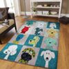 Dog Pattern 2 Rug Sport Decor Gift Floor Decor Living Room Carpet Rug Area Rug - bbb2ccdcf670