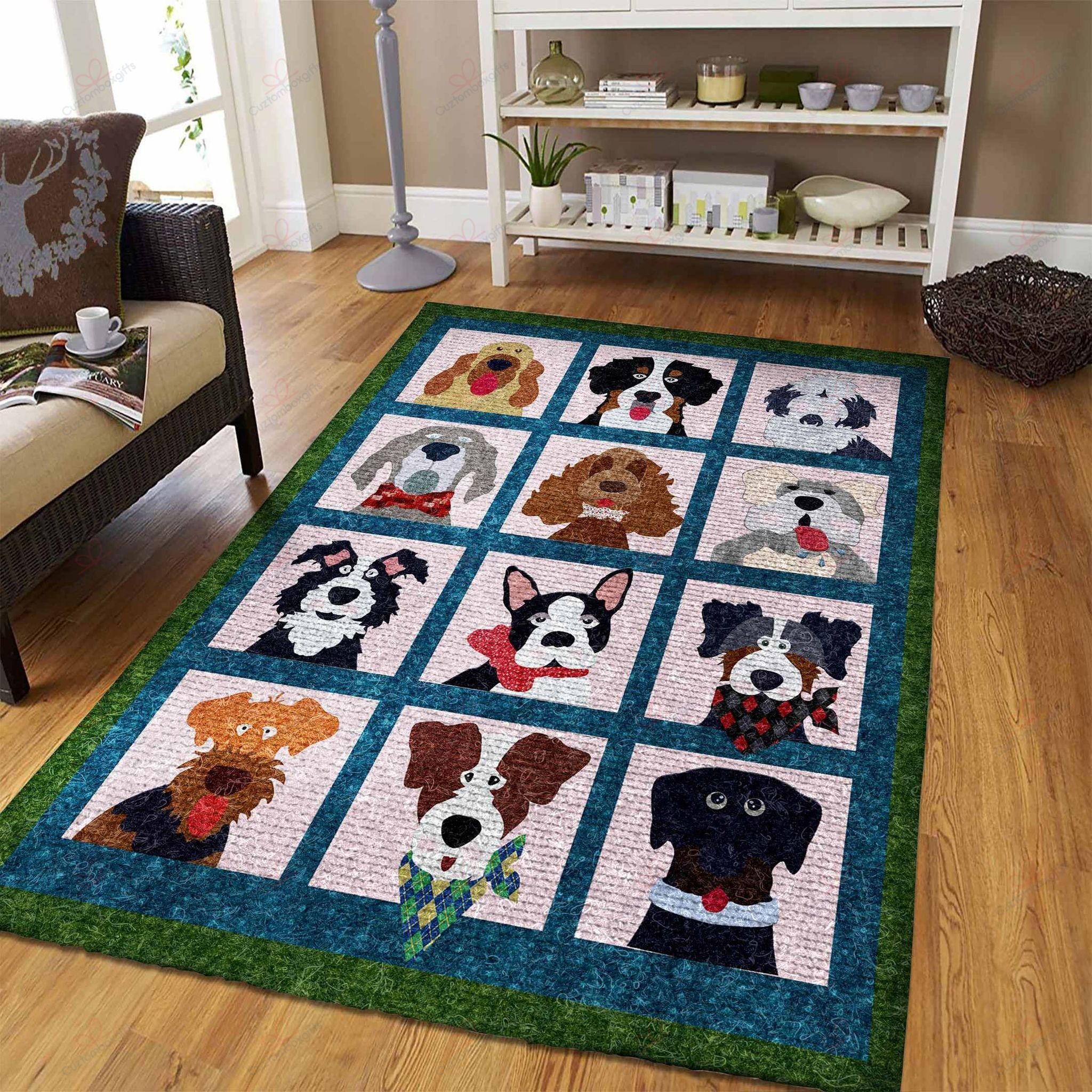 Dog Pattern 3 Rug Sport Decor Gift Floor Decor Living Room Carpet Rug Area Rug - af28f4c9dfe2 Dog Pattern 3 Rug Sport Decor Gift Floor Decor Living Room Carpet Rug Area Rug - af28f4c9dfe2