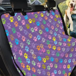 Dog Paw Pattern Car Back Seat Cover Dog Car Seat Covers - 9377aba37f89