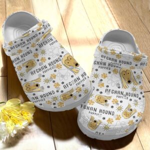 Dog Personalize Clog Custom Crocs Fashionstyle Comfortable For Women Men Kid Print 3D Afghan Hound V1