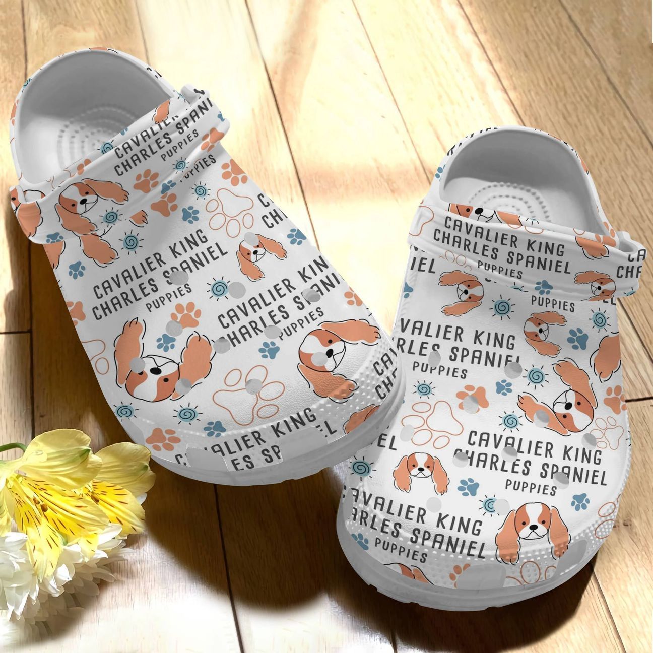 Dog Personalize Clog Custom Crocs Fashionstyle Comfortable For Women Men Kid Print 3D Cavalier King Charles Spaniel V2 Dog Personalize Clog Custom Crocs Fashionstyle Comfortable For Women Men Kid Print 3D Cavalier King Charles Spaniel V2