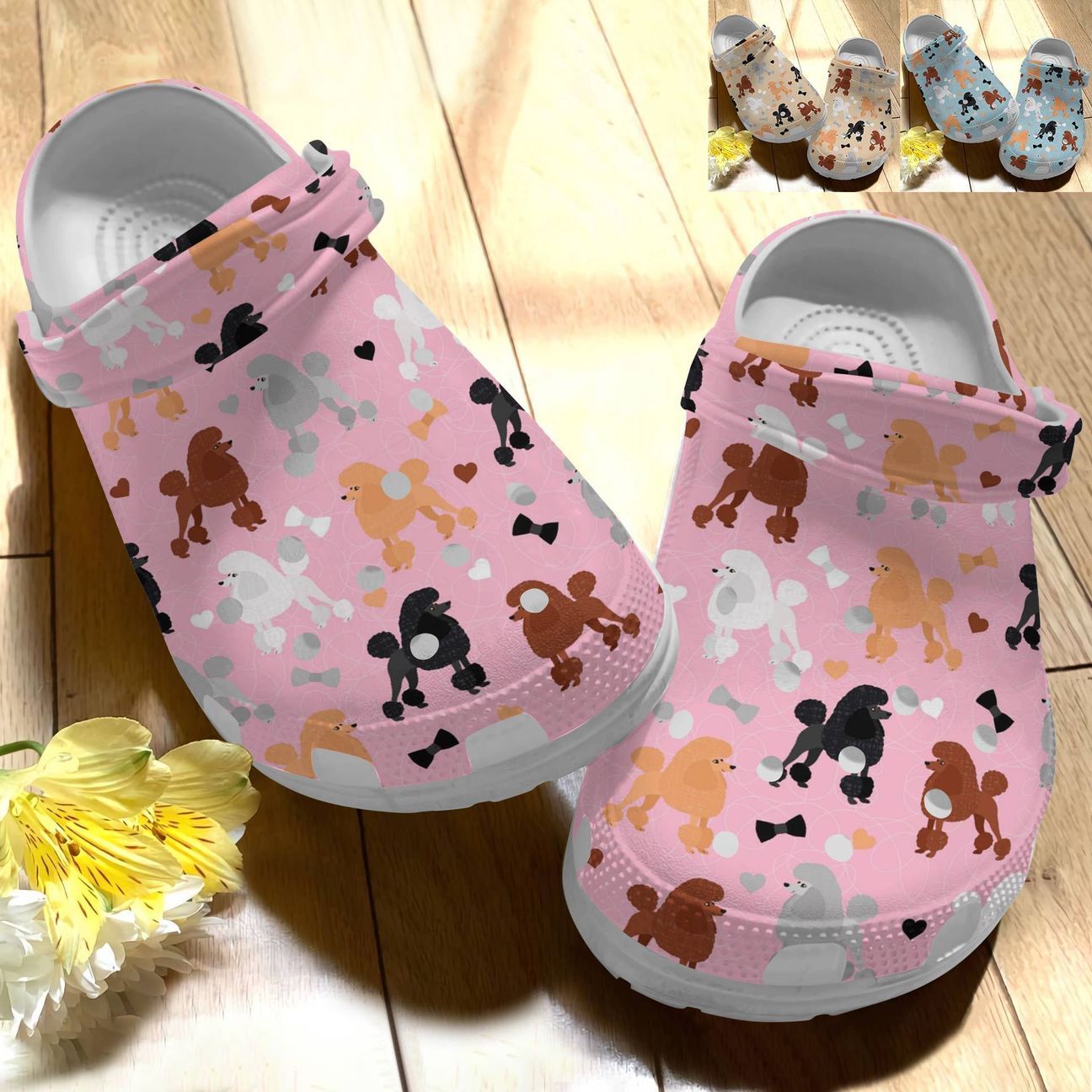 Dog Personalize Clog Custom Crocs Fashionstyle Comfortable For Women Men Kid Print 3D Poodle V2 Dog Personalize Clog Custom Crocs Fashionstyle Comfortable For Women Men Kid Print 3D Poodle V2