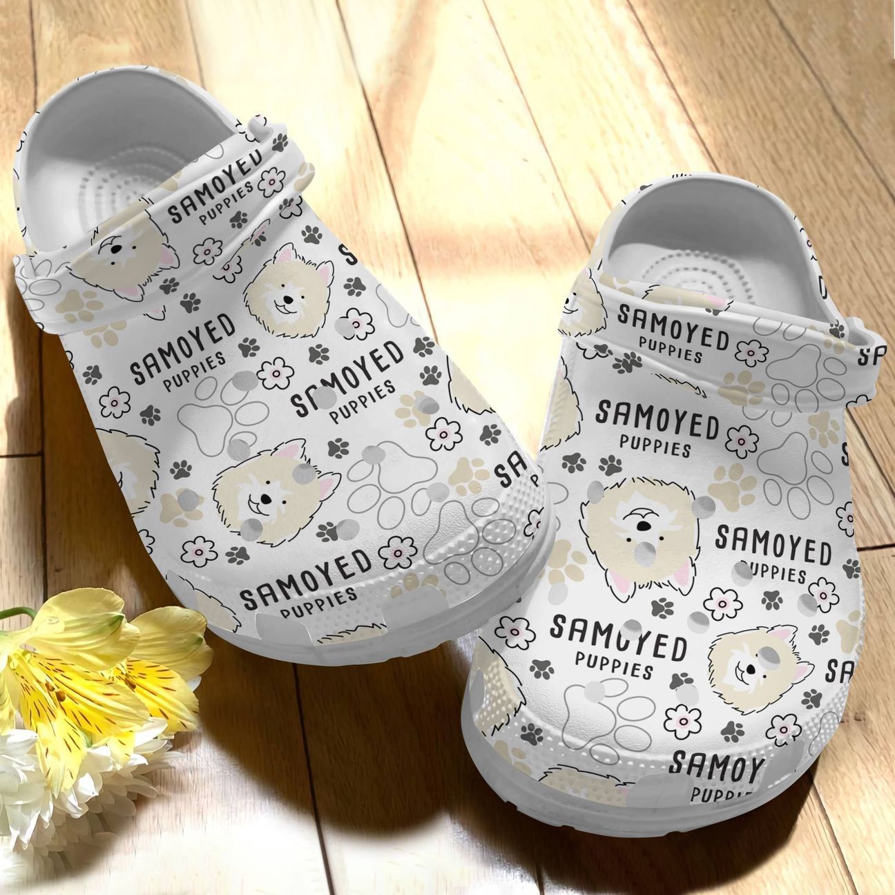 Dog Personalize Clog Custom Crocs Fashionstyle Comfortable For Women Men Kid Print 3D Samoyed V1 Dog Personalize Clog Custom Crocs Fashionstyle Comfortable For Women Men Kid Print 3D Samoyed V1