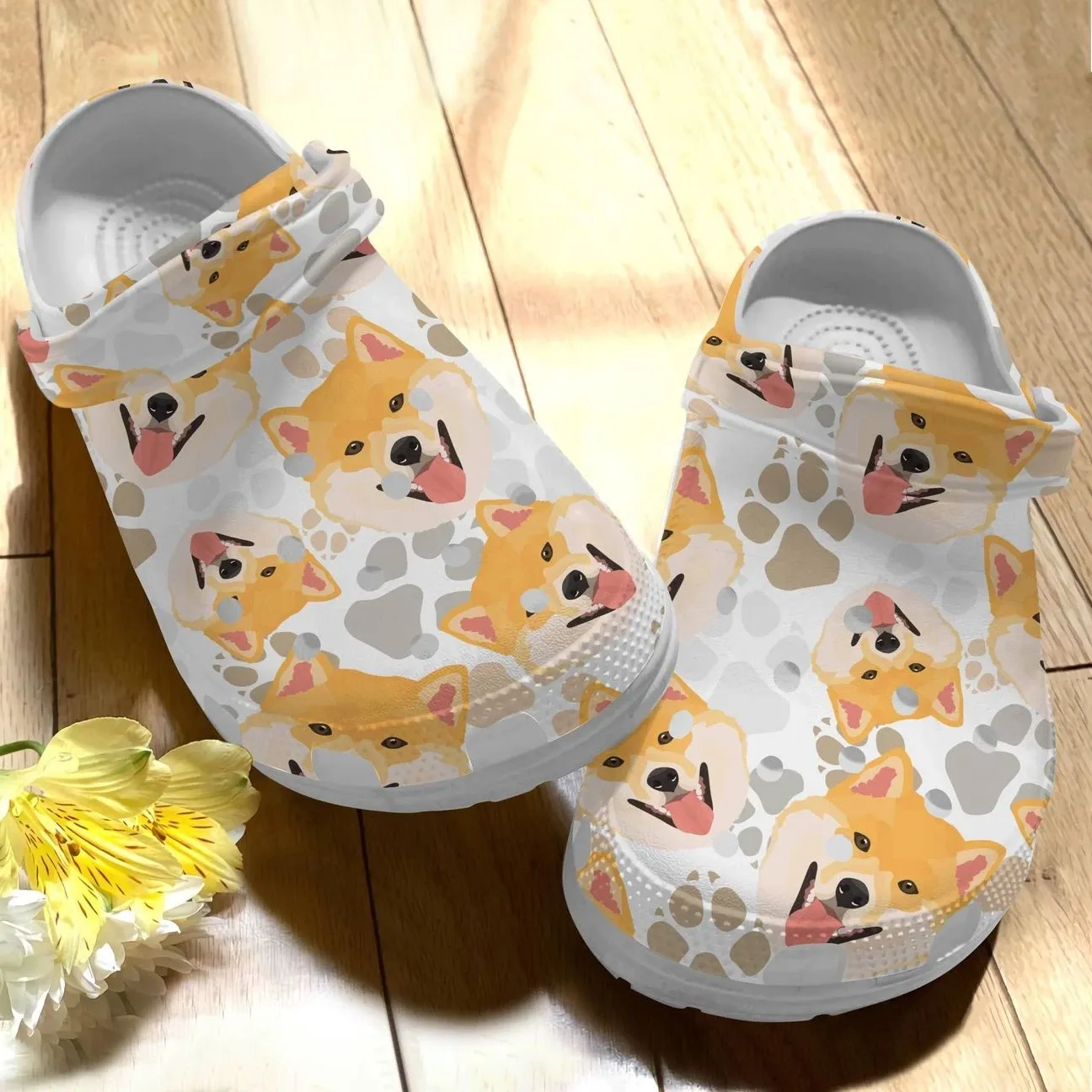 Dog Personalize Clog Custom Crocs Fashionstyle Comfortable For Women Men Kid Print 3D Shiba Inu V2 Dog Personalize Clog Custom Crocs Fashionstyle Comfortable For Women Men Kid Print 3D Shiba Inu V2