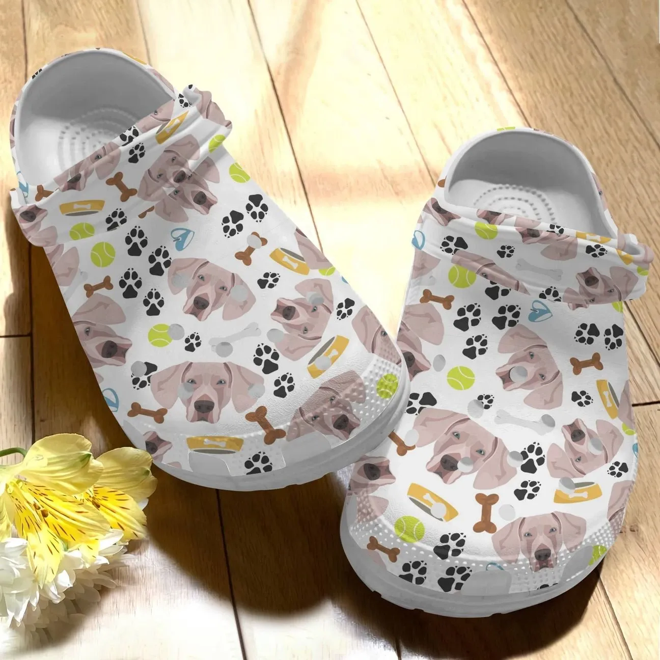 Dog Personalize Clog Custom Crocs Fashionstyle Comfortable For Women Men Kid Print 3D Weimaraner V1 Dog Personalize Clog Custom Crocs Fashionstyle Comfortable For Women Men Kid Print 3D Weimaraner V1