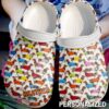Dog Personalized Colorful Dachshund Sku 852 Crocs Crocband Clog Comfortable For Mens Womens Classic Clog Water Shoes