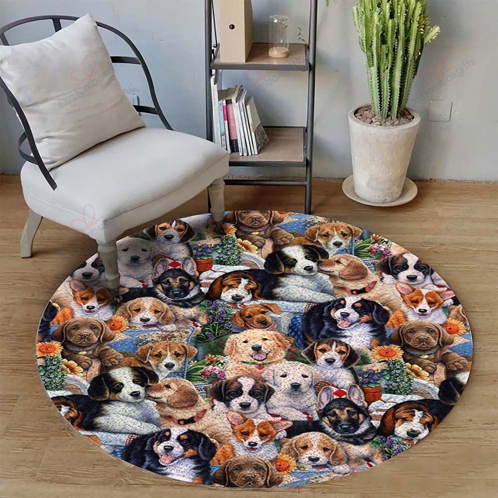 Dog Secret Place Round Carpet Floor Rug Living Room Bedroom Decor Round Area Rug Carpet Dog Secret Place Round Carpet Floor Rug Living Room Bedroom Decor Round Area Rug Carpet