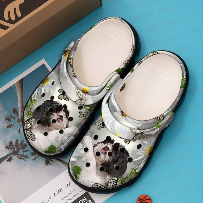 Dog Shih Tzu Personalize Clog Custom Crocs Clog On Sandal Fashion Style Comfortable For Women Men Kid Dog Shih Tzu Personalize Clog Custom Crocs Clog On Sandal Fashion Style Comfortable For Women Men Kid